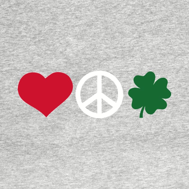 Love peace shamrock by Designzz